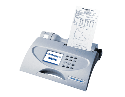 Espirómetro de escritorio táctil Vitalograph distribuidor Audiomax